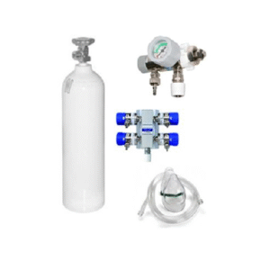 Zestaw do tlenoterapii masowej z butlą 10l.